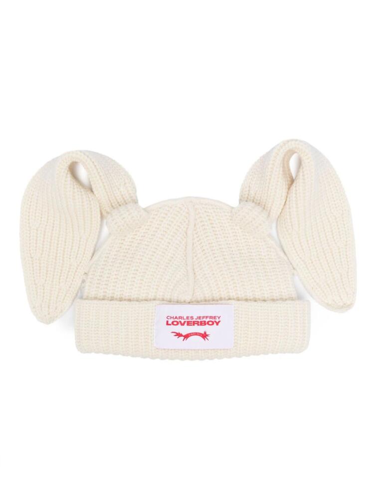 Charles Jeffrey Loverboy floppy-bunny-ears beanie - Neutrals Cover