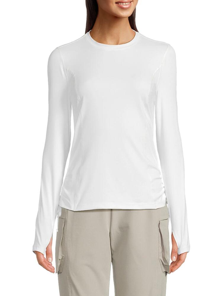 Avalanche Women's Soliel Thumbhole Cuff Tee - White Cover