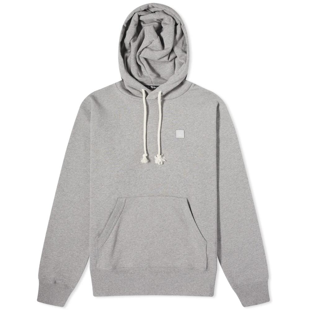 Acne Studios Fairah X Face Hoodie in Light Grey Melange Cover