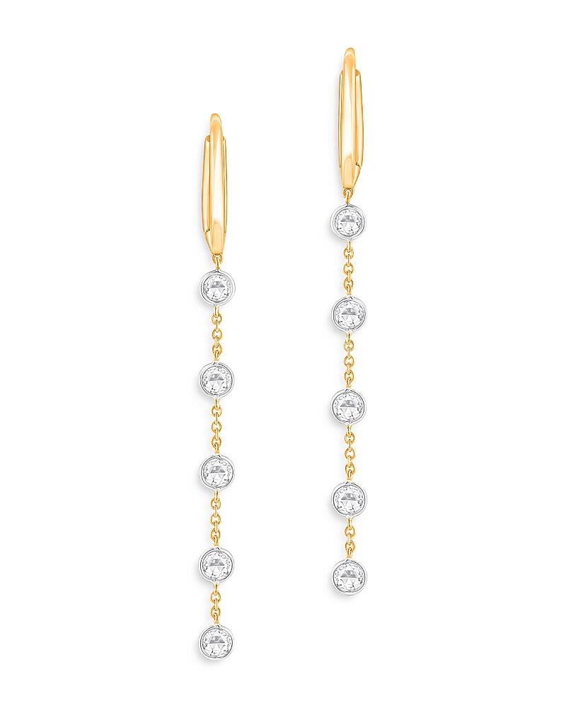 Harakh Diamond Bezel Linear Drop Earrings in 18K Yellow Gold, 0.30 ct. t. w. Cover