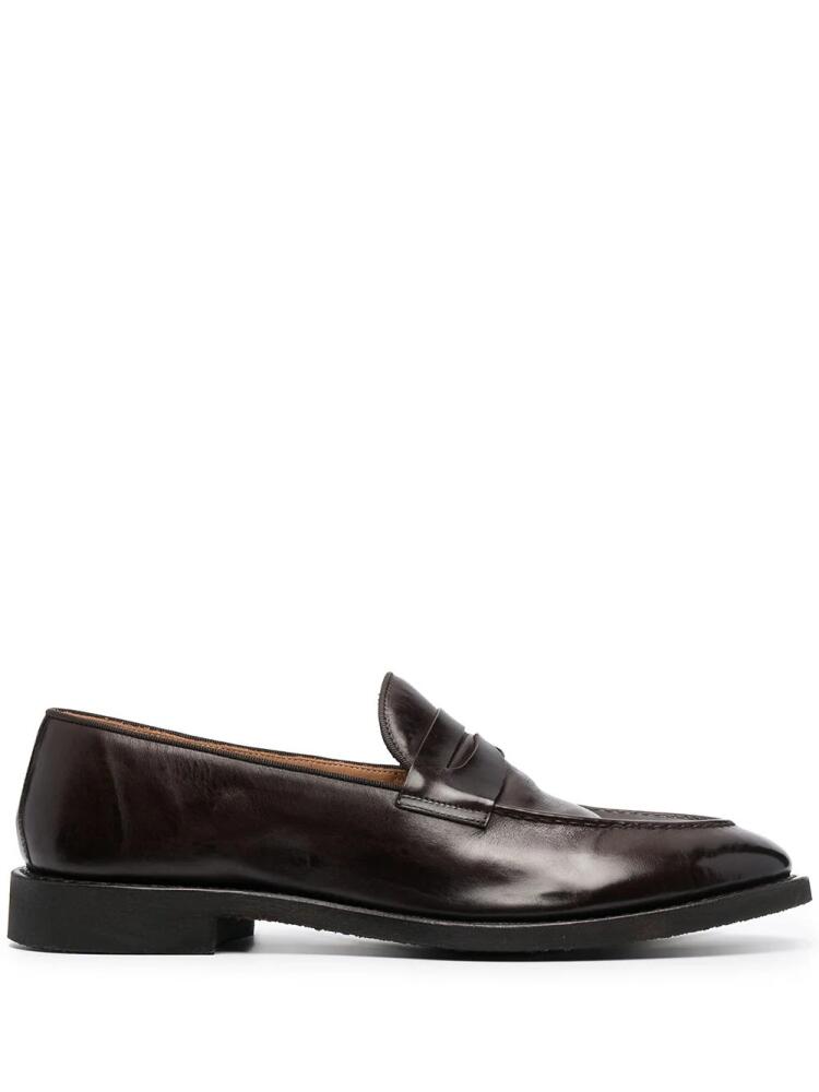 Alberto Fasciani polished-finish loafers - Brown Cover