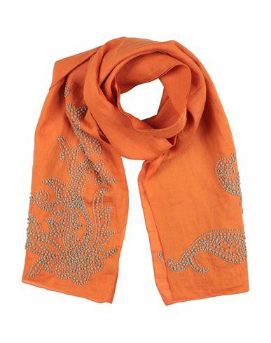 Etro Man Scarf Orange Linen Cover