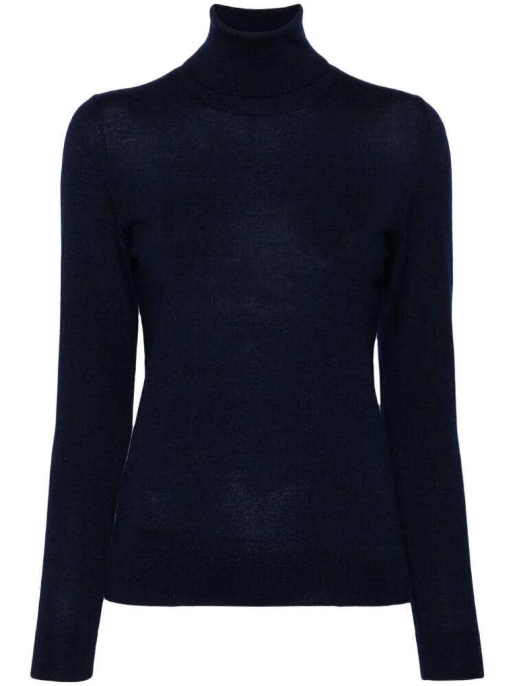 Eric Bompard fine-knit turtleneck sweater - Blue Cover