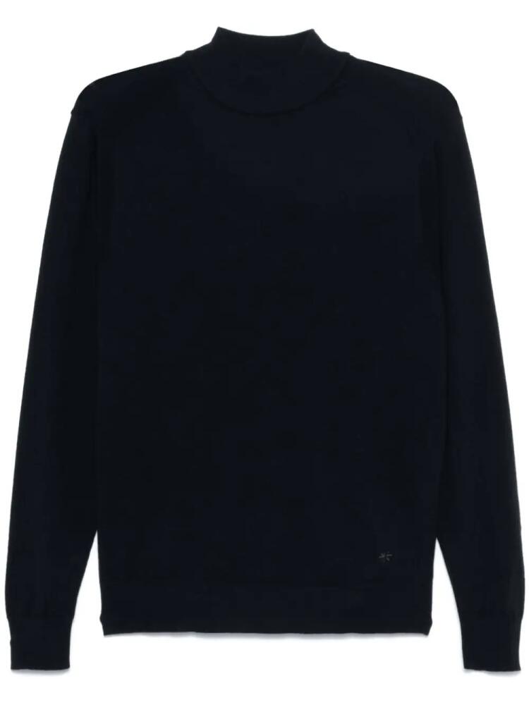 Manuel Ritz virgin-wool mock-neck sweater - Blue Cover