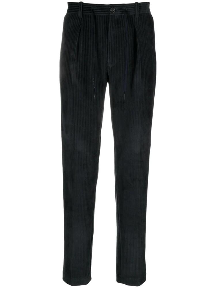 Circolo 1901 pleated drawstring corduroy trousers - Blue Cover