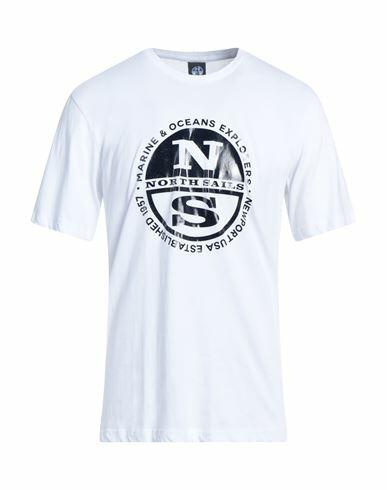 North Sails Man T-shirt White Cotton Cover