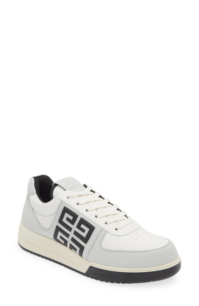 Givenchy G4 Low Top Leather Sneaker in Grey/Black Cover