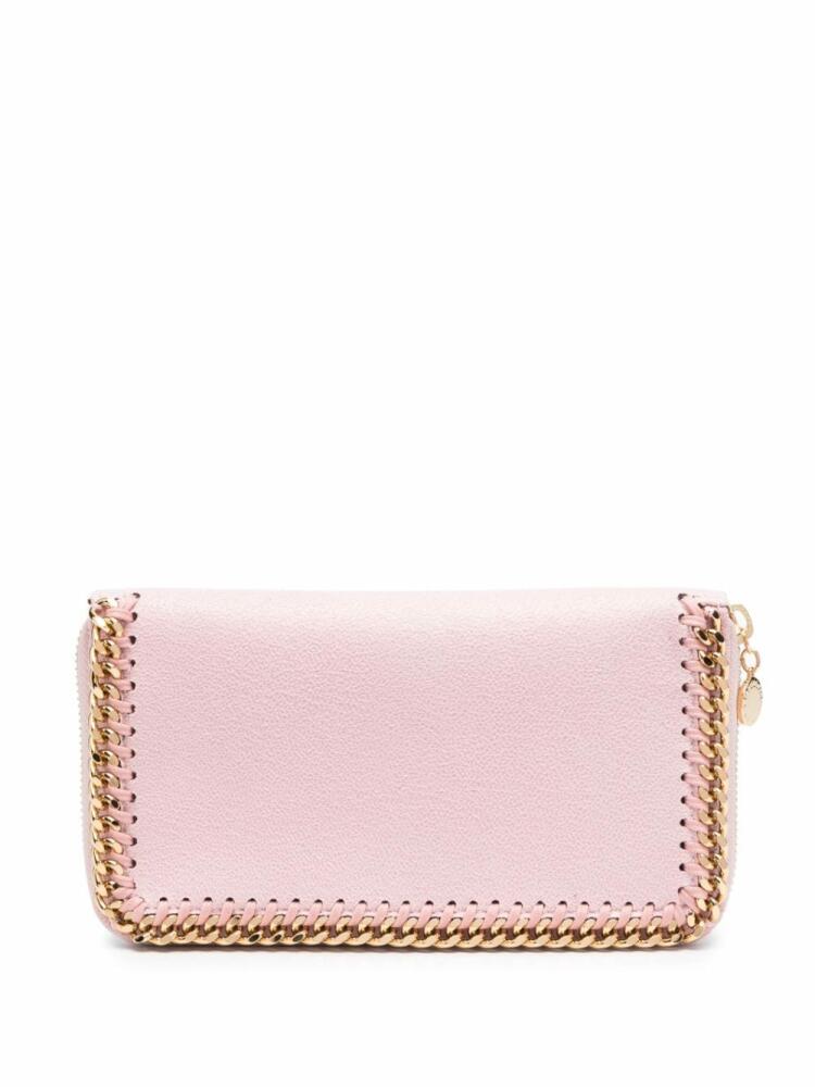 Stella McCartney chain-detailed leather wallet - Pink Cover