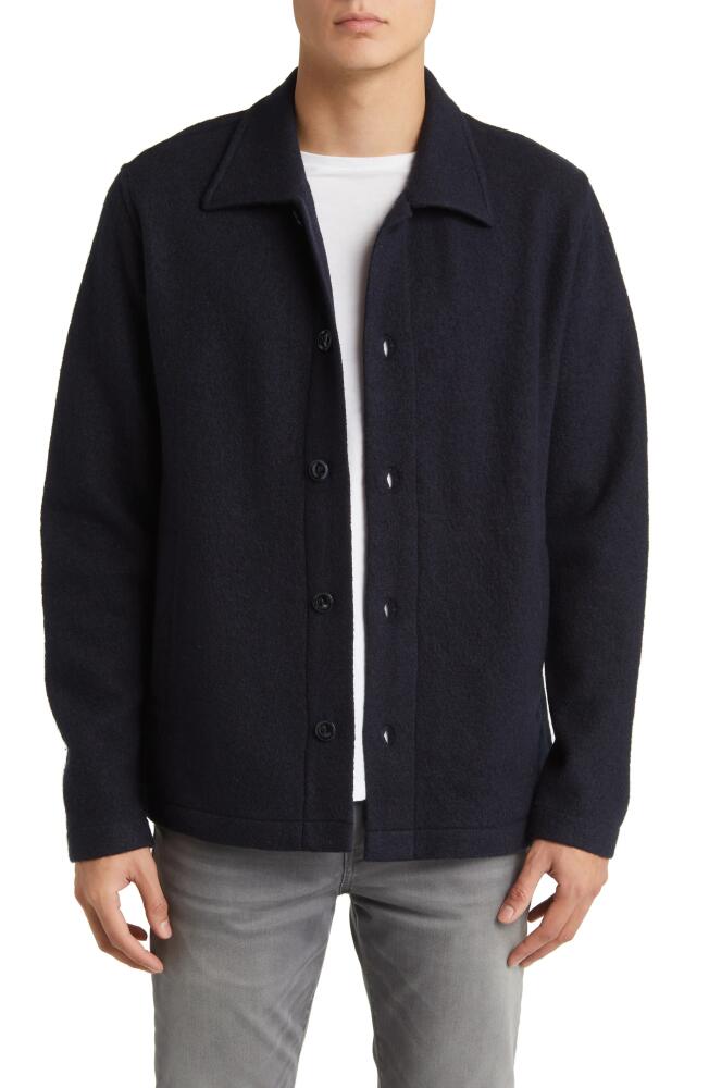 NN07 Zander 6398 Wool Shirt Jacket in Navy Blue Cover