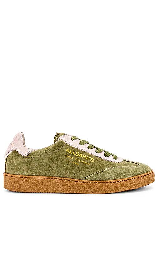 ALLSAINTS Thelma Suede Sneaker in Olive Cover