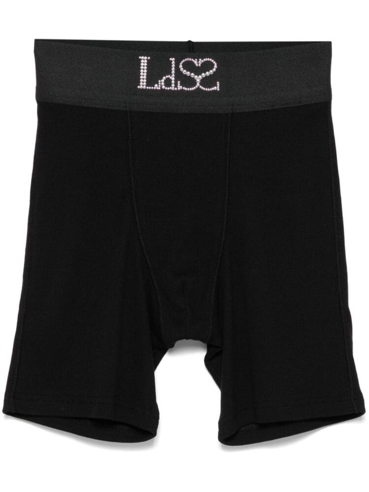 Ludovic de Saint Sernin studded-logo shorts - Black Cover