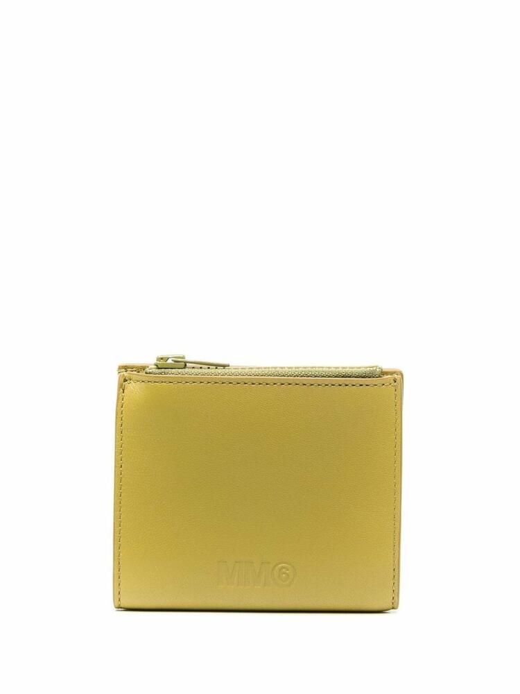 MM6 Maison Margiela bi-fold sheepskin purse - Green Cover