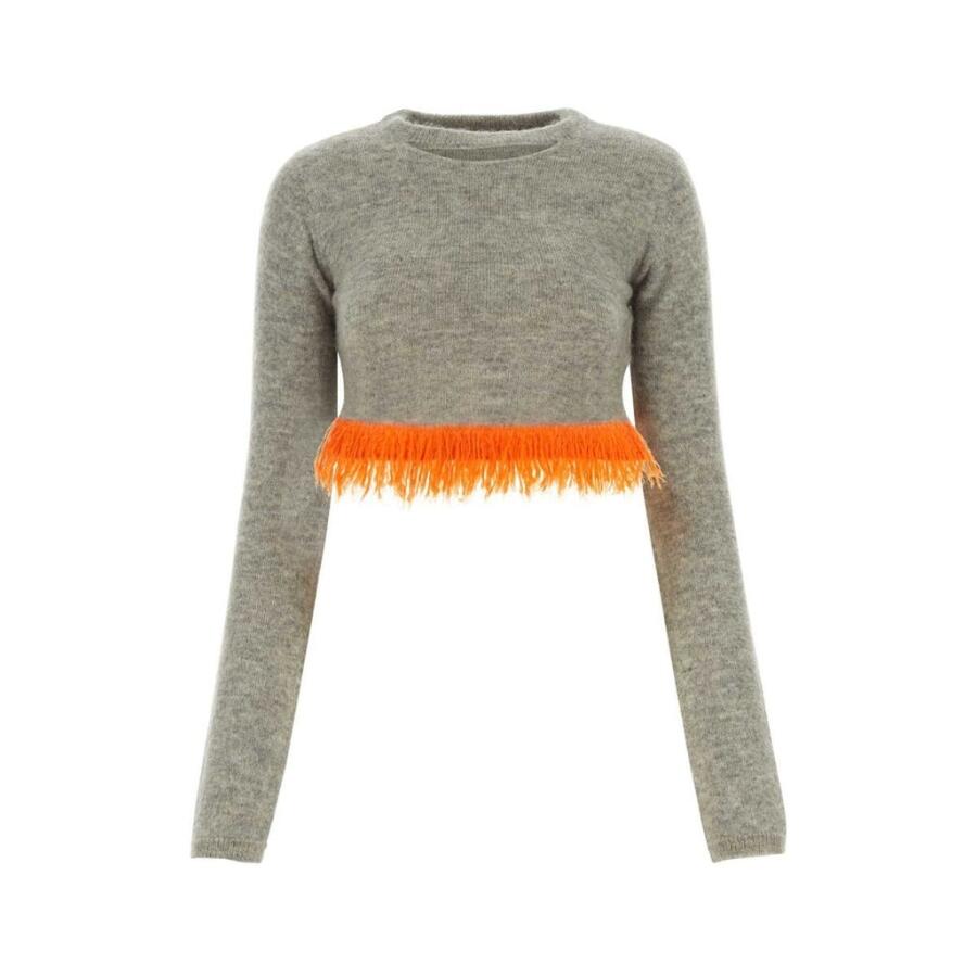 JW Anderson Mohair Blend Cropped Sweater Cover