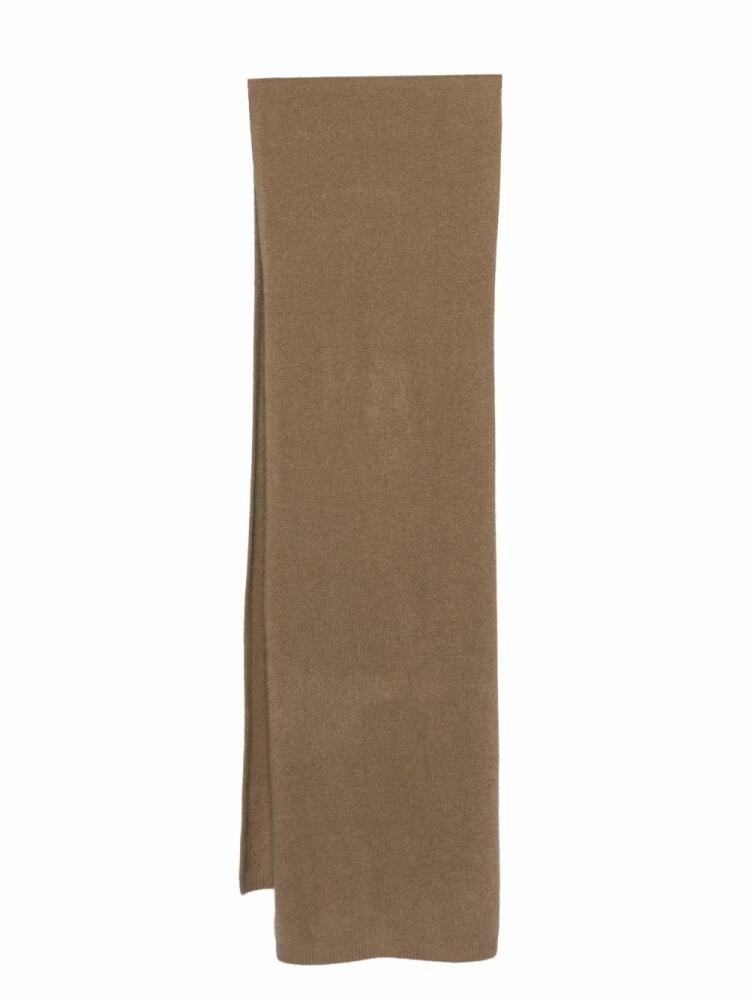 JOSEPH brushed cashmere scarf - Brown Cover