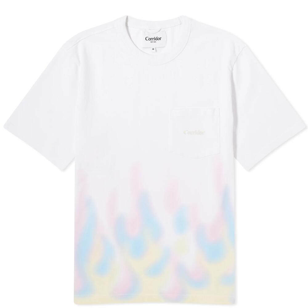 Corridor Men's Flames T-Shirt in White Cover