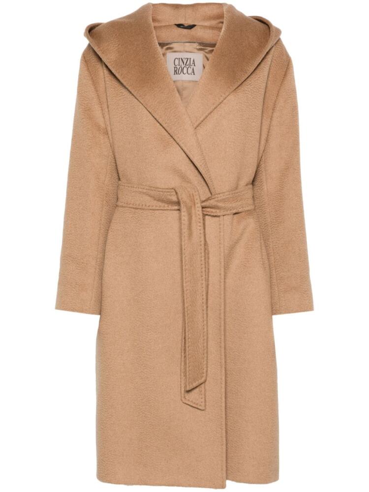 Cinzia Rocca belted coat - Brown Cover