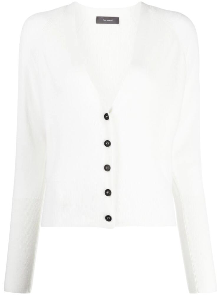 Lorena Antoniazzi virgin wool buttoned cardigan - Neutrals Cover