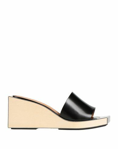 Maison Margiela Woman Sandals Black Soft Leather Cover