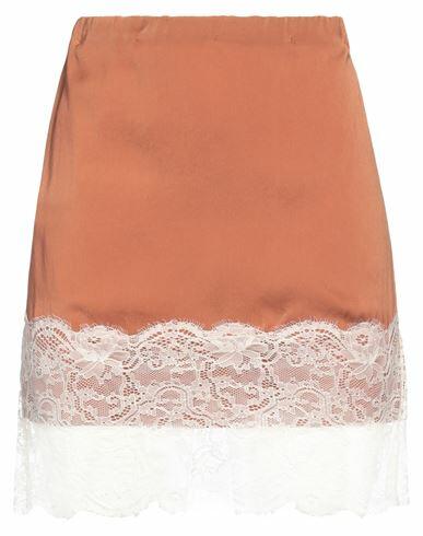 Aniye By Woman Mini skirt Tan Polyester, Polyamide Cover