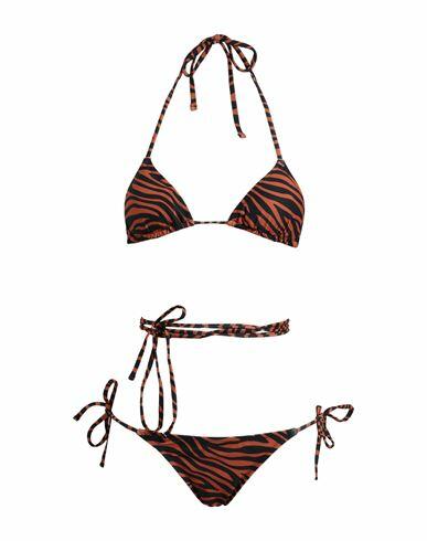 Smmr Woman Bikini Brown Polyamide, Elastane Cover