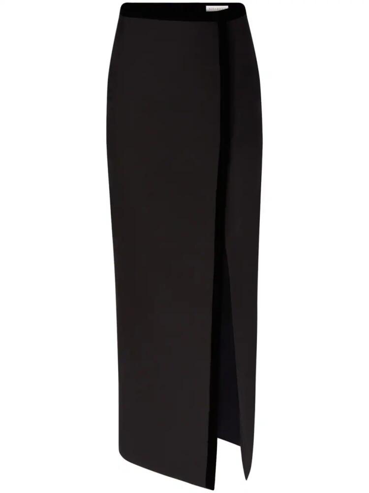 Nina Ricci Long Slit Wool Skirt - Black Cover