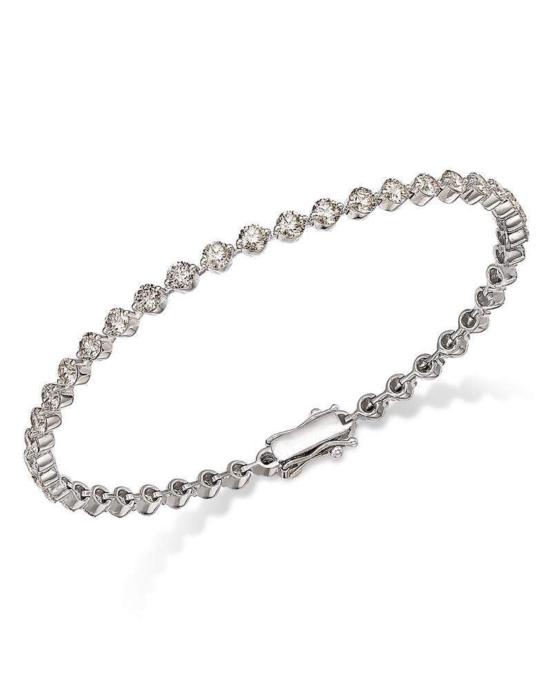 Bloomingdale's Fine Collection Certified Diamond Tennis Bracelet in 14K White Gold, 5.0 ct. t. w. Cover