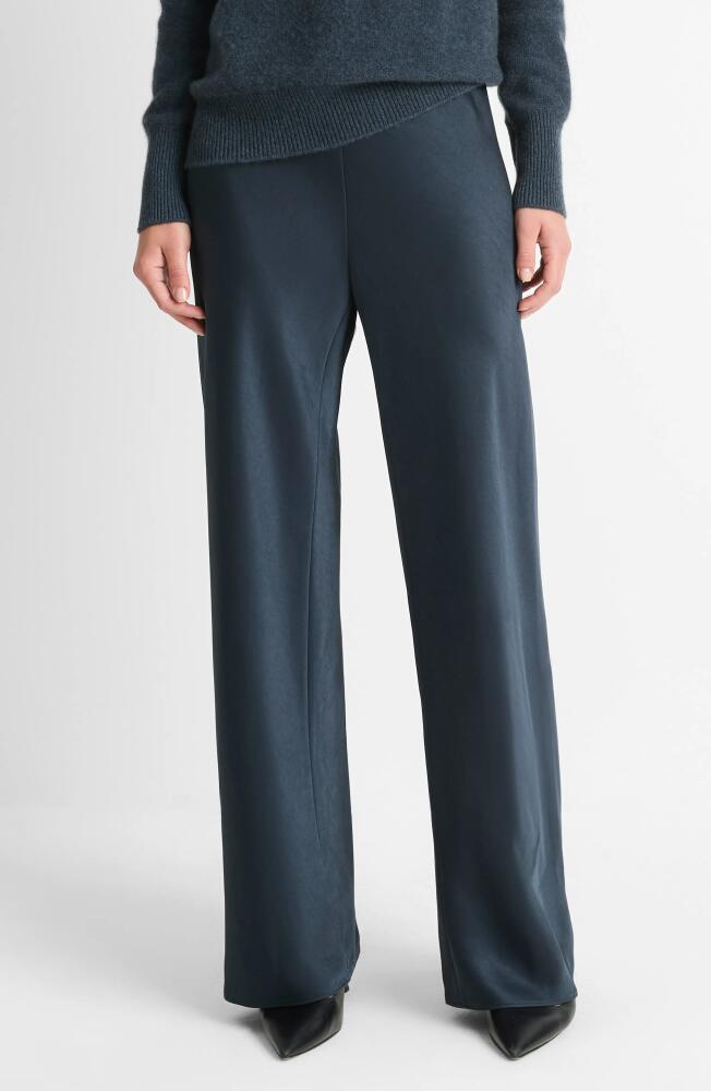 Vince Fluid High Waist Straight Leg Pants in Dark Tide Cover