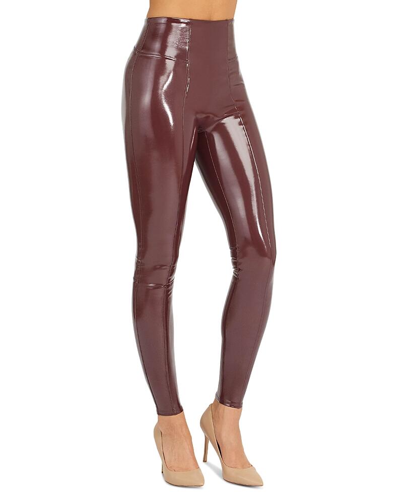 Spanx Faux Patent Leather Leggings Cover