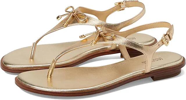 MICHAEL Michael Kors Nori Flat Thong (Pale Gold) Women's Shoes Cover