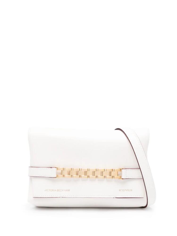 Victoria Beckham Chain-strap leather crossbody bag - White Cover