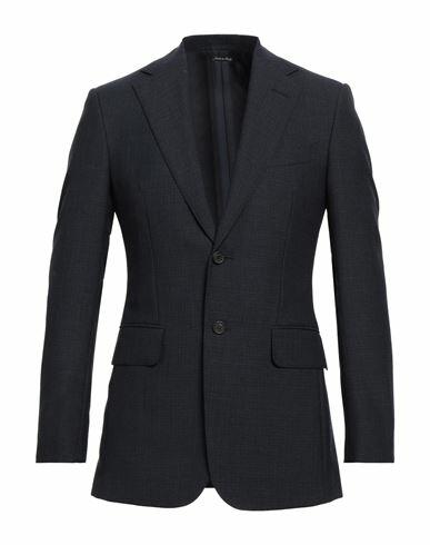 Dunhill Man Blazer Navy blue Wool Cover