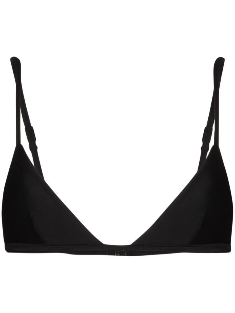 Matteau Petite triangle-cup bikini top - Black Cover