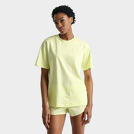 New Balance Women's Athletics Jersey T-Shirt in Green/Limelight Cover