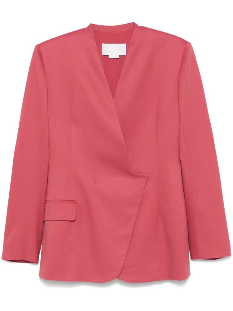 Genny V-neck blazer - Pink Cover