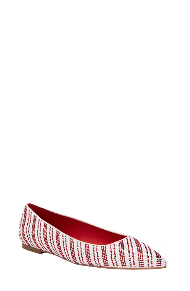 Katy Perry The Hollie Crystal Pointed Toe Ballet Flat in Red Multi Cover