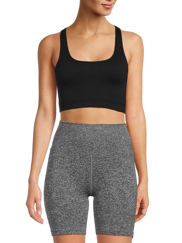 Spiritual Gangster Women's Athena Squareneck Sports Bra - Black Cover