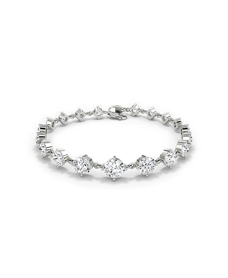 Vrai Lab Grown Diamond Round Brilliant Infinity Linked Tennis Bracelet in 14K White Gold and Gold, 6.60 ct. t. w. Cover