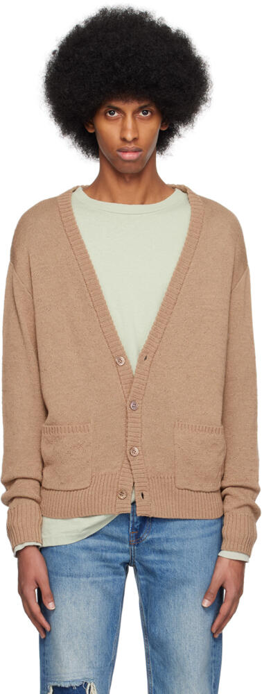 John Elliott Brown High Twist Cardigan Cover