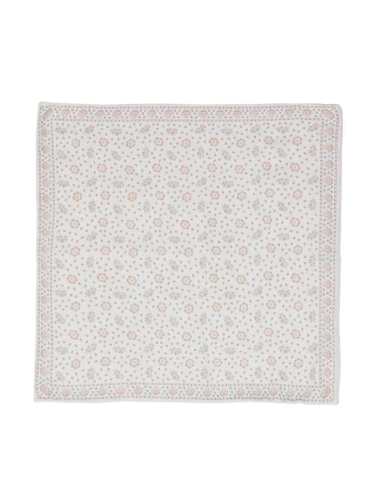 Eleventy patterned pocket scarf - White Cover