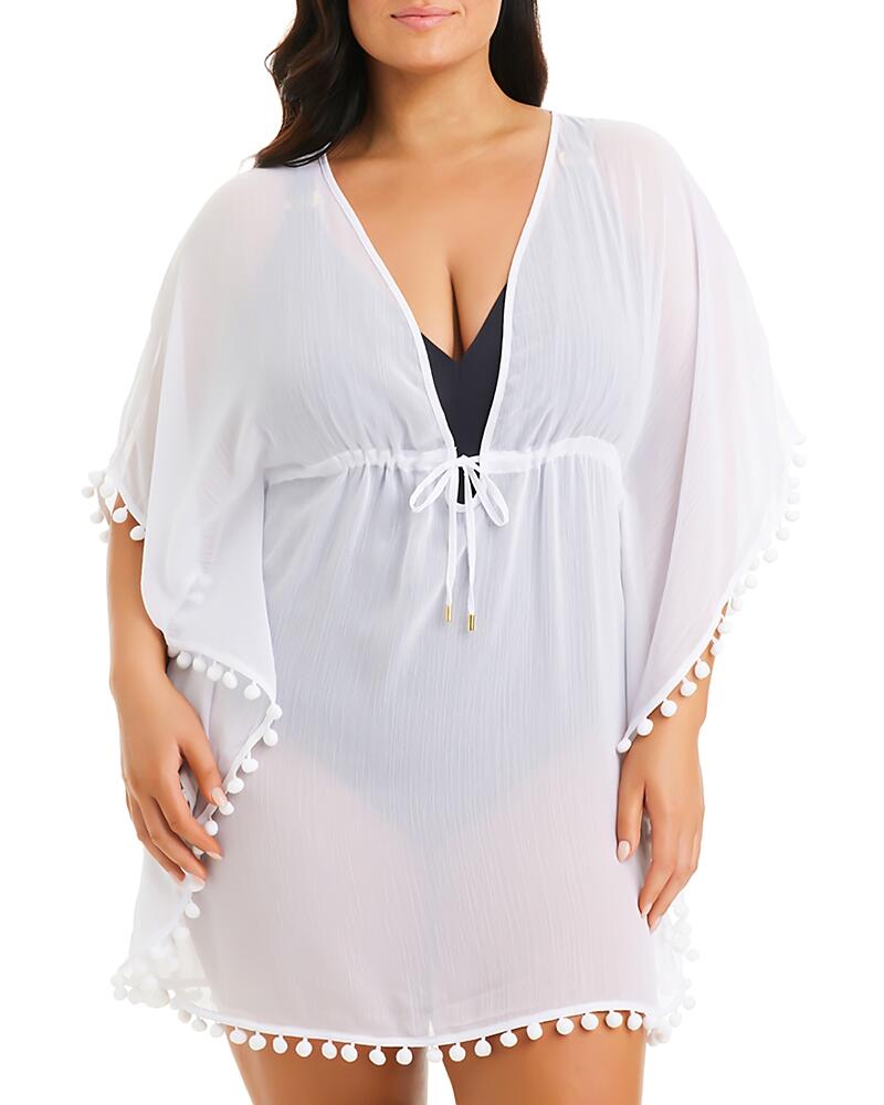 Bleu Rod Beattie Plus Dahlia Cover Up Caftan Cover