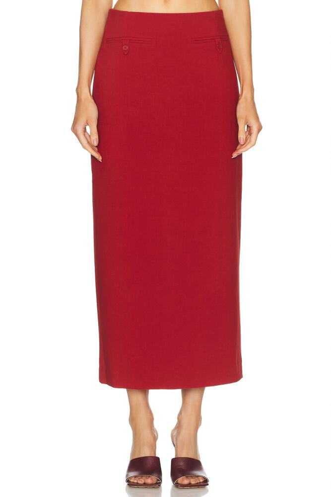 Staud Smith Skirt in Red Cover