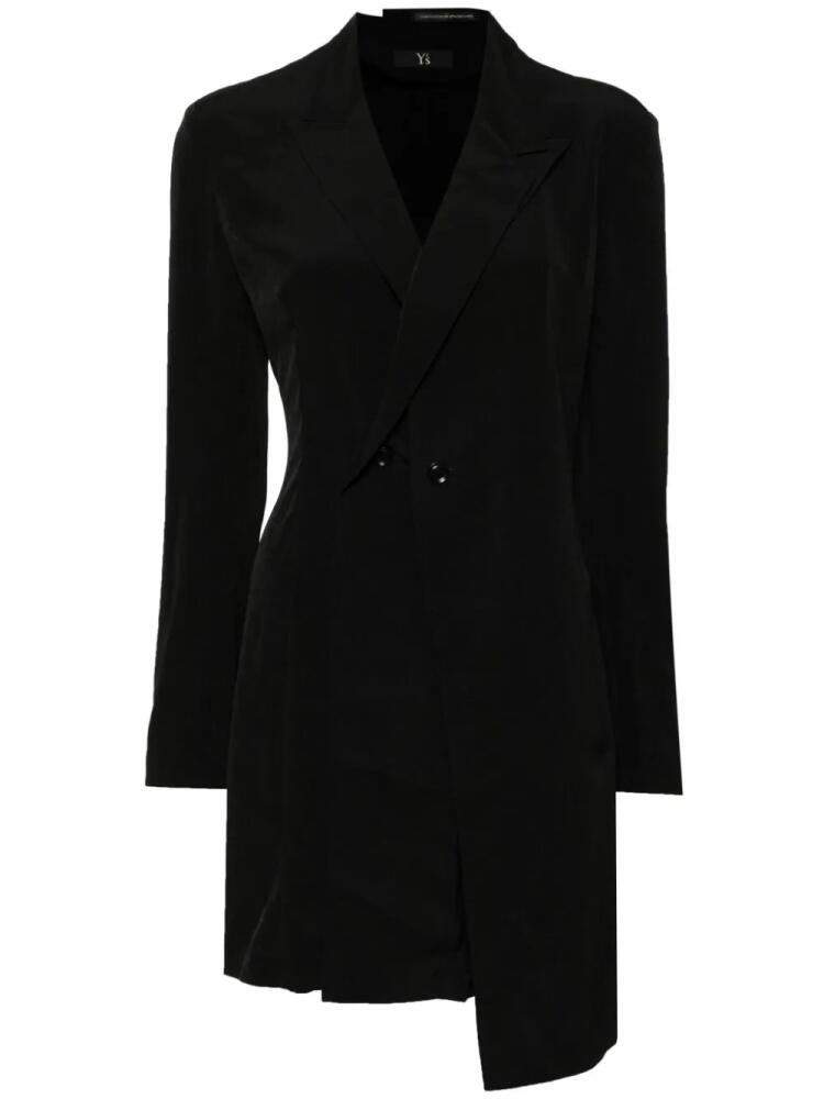 Y's asymmetric double-front blazer - Black Cover