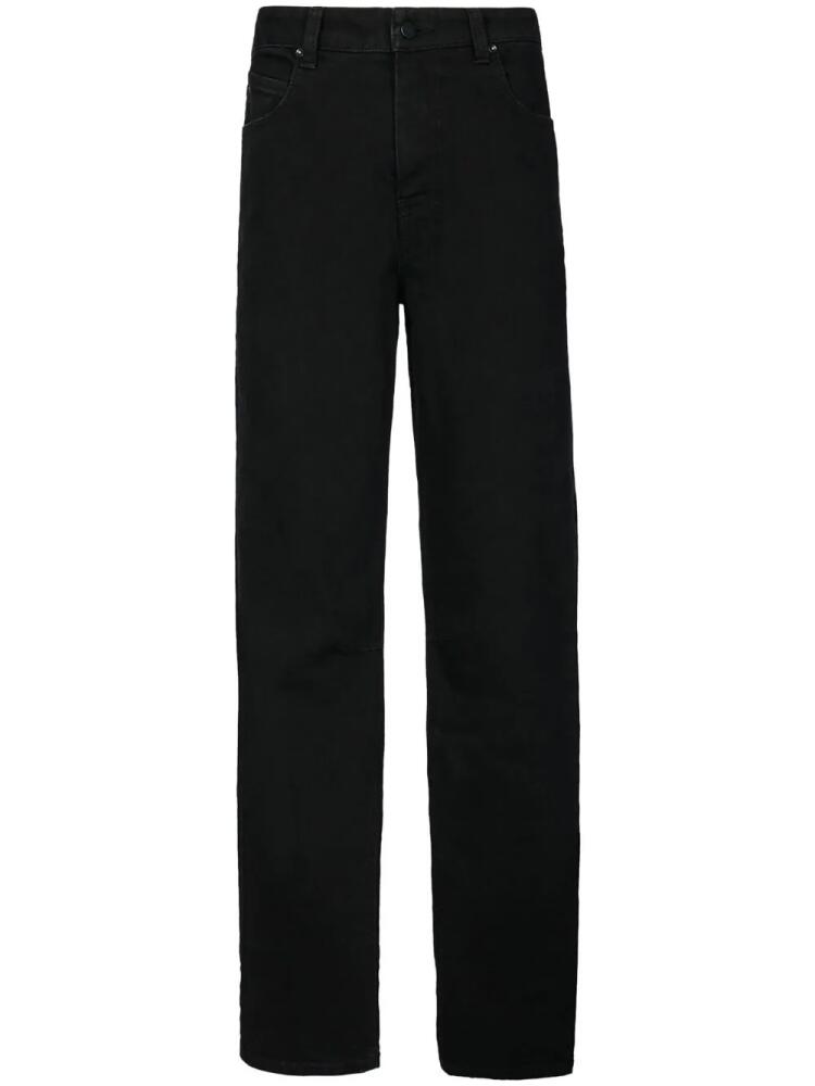 RTA high-waisted straight-leg jeans - Black Cover