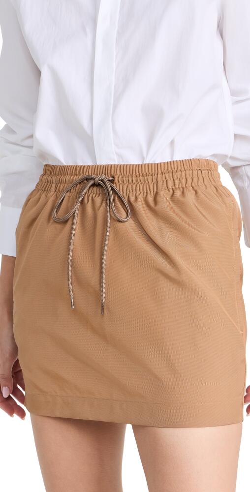 WARDROBE. NYC Utility Skirt Mini Tan Cover