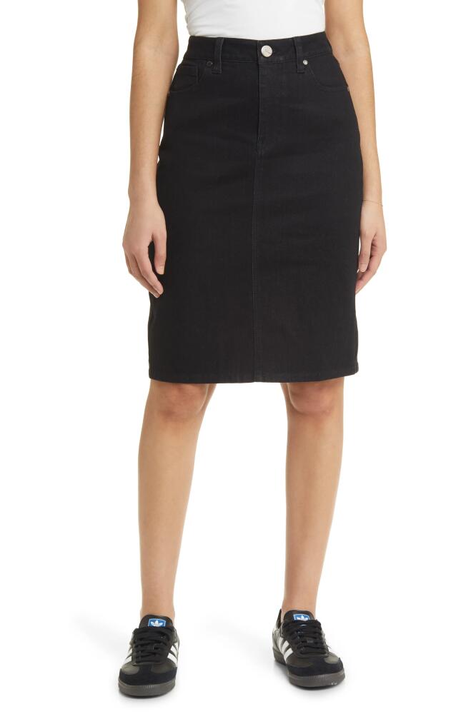 1822 Denim Slit Back Denim Skirt in Black Cover