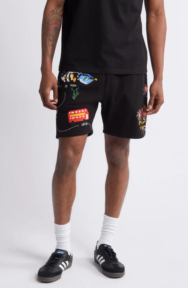 ICECREAM Destination Drawstring Shorts in Black Cover