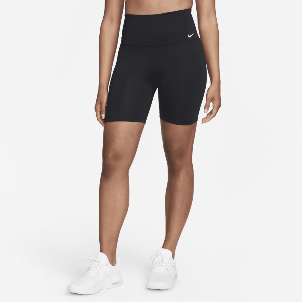 Nike Women's Dri-FIT One High-Waisted 7" Biker Shorts in Black Cover