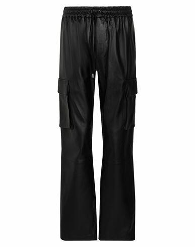 8 By Yoox Leather Jogger Pants Man Pants Black Lambskin Cover