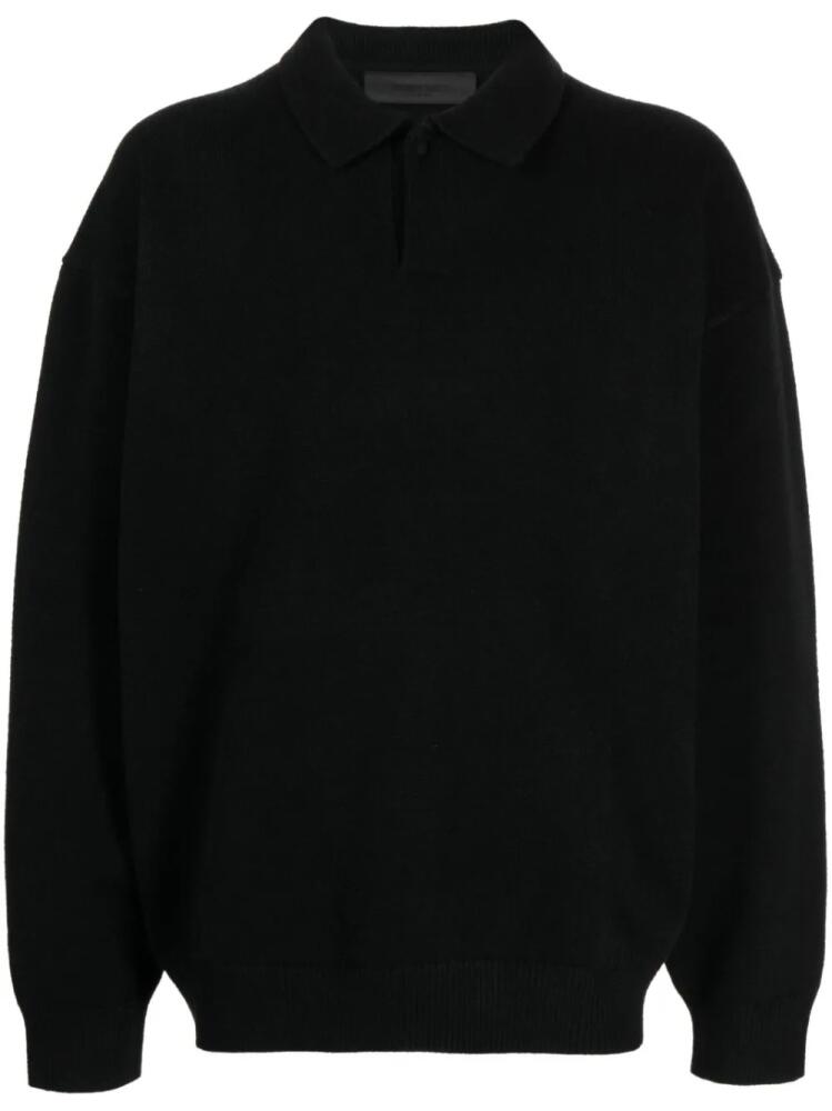 FEAR OF GOD ESSENTIALS long-sleeves polo shirt - Black Cover