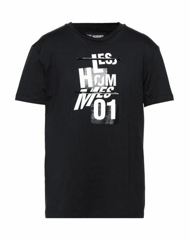 Les Hommes Man T-shirt Black Cotton Cover